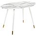 Tavolo Da Pranzo Gutiere Marmo Bianco 120 Cm 70 Cm - Foto miniatura 3