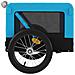 Rimorchio Da Bici Per Animali Blu E Nero Oxford E Ferro - Foto miniatura 7