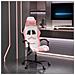 Sedia da Gaming Bianco e Rosa in Similpelle - Foto miniatura 3