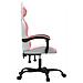 Sedia da Gaming Bianco e Rosa in Similpelle - Foto miniatura 4