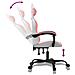 Sedia da Gaming Bianco e Rosa in Similpelle - Foto miniatura 5