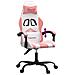 Sedia da Gaming Bianco e Rosa in Similpelle - Foto miniatura 10