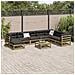 Set Divani da Giardino 9 pz in Legno Impregnato di Pino - Foto miniatura 10
