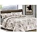 Copripiumino Sacco Piumone 100% Cotone Made In Italy Disegno Nebula Piazza E Mezza Beige - Foto miniatura 1