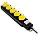 LPS255 prolunghe e multiple 1,5 m 5 presa (e) AC Esterno Nero, Giallo - Foto miniatura 3