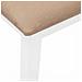 Panca 110 cm Bianco in Legno Massello di Hevea - Foto miniatura 6