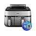 Friggitrice ad Aria NA555/00 Airfryer Serie 5000 con Doppio Cestello 9L e Cottura a Vapore Argento - Foto miniatura 6
