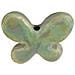 Perlina Forma Farfalla In Ceramica 2,2 X 1,7 X 0,7cm - Foro Ø2mm - Colore Verde Acqua - Foto miniatura 1