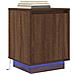 Comodino Con Luci Led Rovere Marrone 38x34x50 Cm - Foto miniatura 1