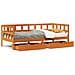 Divano Letto con Cassetti senza Materasso 90x200 cm Legno - Foto miniatura 1