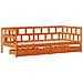 Divano Letto con Cassetti senza Materasso 90x200 cm Legno - Foto miniatura 9