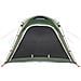Tenda Campeggio 4 Persone Verde Rilascio Rapido Impermeabile - Foto miniatura 9