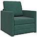 Divano Letto 2-in-1 Verde Scuro 74x77x81 cm in Velluto - Foto miniatura 1