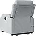 Poltrona Alzapersona Massaggi Elettrica Grigio Chiaro Tessuto - Foto miniatura 4