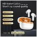 Auricolari Bluetooth Bianco-arancio Con Anc+enc A Sei Microfoni Per Chiamate Hd E Audio Spaziale White+orange - Foto miniatura 3