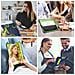 Custodia Per Ipad Pro 12.9"" Con Supporto E Alloggiamento Per Stilo Blu Navy - Foto miniatura 4