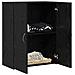 Armadio Ufficio Rovere Nero 60x32x77.5 cm Legno Ingegnerizzato - Foto miniatura 3