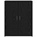 Armadio Ufficio Rovere Nero 60x32x77.5 cm Legno Ingegnerizzato - Foto miniatura 6