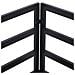Set Divano da Giardino con cuscino 9 pcs Nero Alluminio - Foto miniatura 7