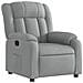 Poltrona reclinabile in tessuto grigio chiaro - Foto miniatura 1