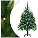 Albero di Natale con 150 LED con supporto Verde 120 cm PE - Foto miniatura 1