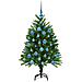 Albero di Natale con 150 LED con supporto Verde 120 cm PE - Foto miniatura 4
