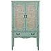 Armadio In Legno Blu 80x42x140h - Foto miniatura 2