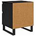 Armadio da Notte Rovere Nero 40 x 35 x 50 cm Legno multistrato - Foto miniatura 8
