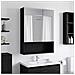Mobiletto per specchio da bagno Rovere Nero 50 x 14,5 x 70 cm - Foto miniatura 2