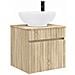 Set di Armadi da Bagno 4 pcs Rovere Sonoma Legno ingegnerizzato - Foto miniatura 5