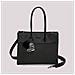 borsa tote con charm e cuore NERO - Foto miniatura 1