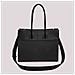 borsa tote con charm e cuore NERO - Foto miniatura 2