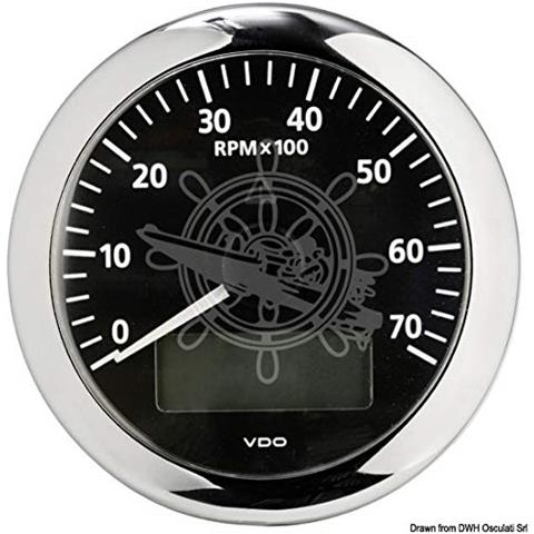 Contagiri 7000 RPM nero - Foto 1
