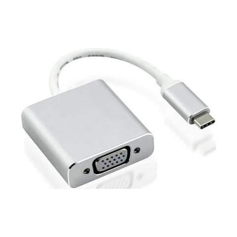 USB Type-C - VGA M / F USB Type-C VGA Argento cavo di interfaccia e adattatore - Foto 1
