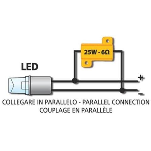 Resistenza Cementata Per Frecce 6î© 25w - Foto 2