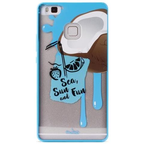 Cover PC+TPU per Huawei P9 Lite 5.2" "Summer Juice" Coconut Azzurro - Foto 1