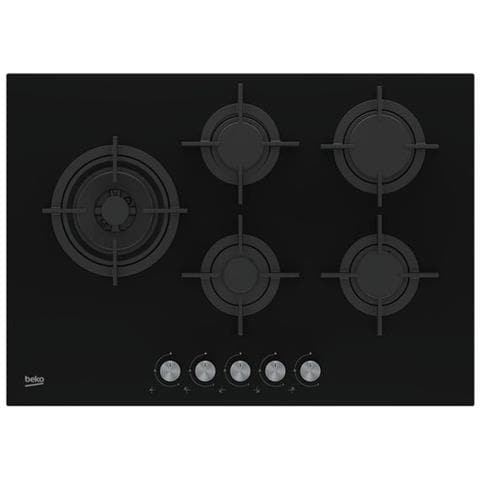 Piano Cottura HILL 75222 S a Gas 5 Fuochi Gas Colore Nero - Foto 5