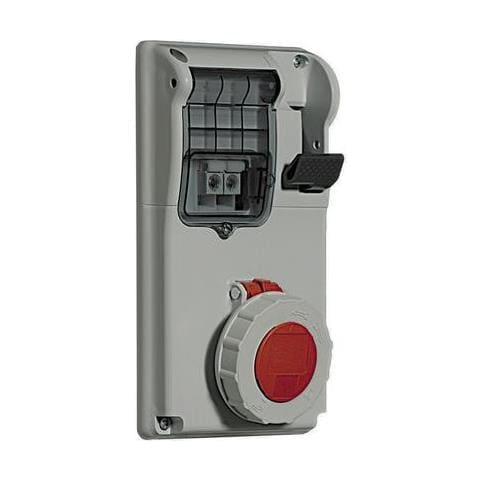 Presa Interbloccata Compatta 3p+t 3x16a+t 400v Ip55 057317 - Foto 1