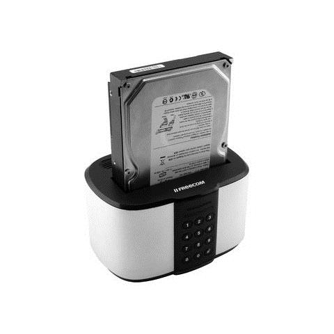 Docking Station per HDD da 2.5/3.5" con Tastiera Sicura USB 3.1 Colore Nero e Argento - Foto 5