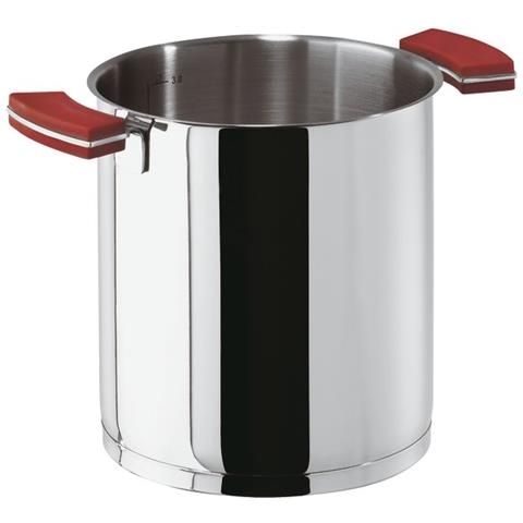 Pentola Alta Cm 16 12 O'clock Red Inox - Foto 1