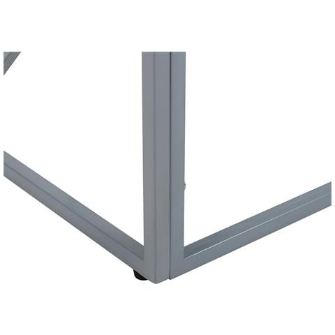 Tavolino Basso Color Argento In Vetro Orland - Foto 26