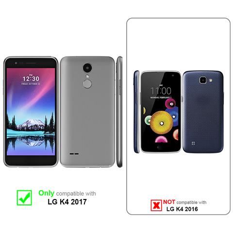 Custodia Compatibile Con Lg K4 2017 In Argento Metallico - Coperchio Protettivo In Silicone Tpu Flessibile - Foto 9