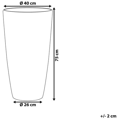 Vaso Di Fiori Bianco ?40 Cm Tseria - Foto 11