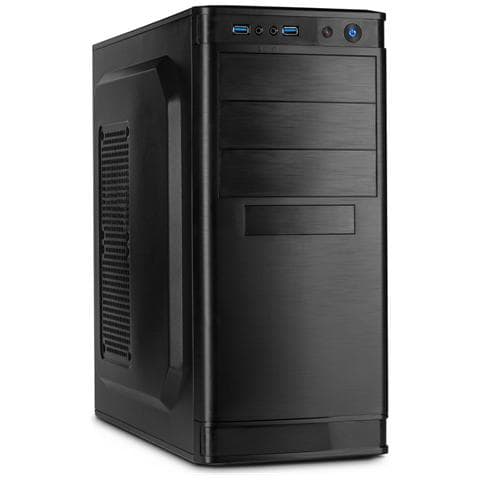 IT-5905, Midi-Tower, PC, ATX, Micro-ATX, Casa / ufficio, Nero - Foto 1