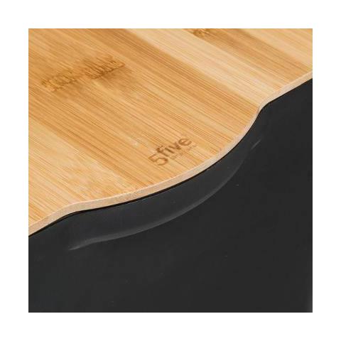 Scatola In Plastica Con Coperchio In Bambù, 24 Litri - Foto 3