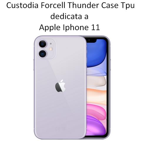 Thunder Custodia Tpu Silicone Cover Case Per Apple Iphone 11 Black - Foto 2