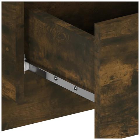 Comodini a Muro 2 pz Rovere Fumo - Foto 8