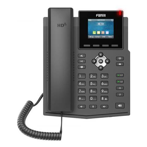 X3sw Telefono Ip Nero 4 Linee Lcd Wi-fi - Foto 1