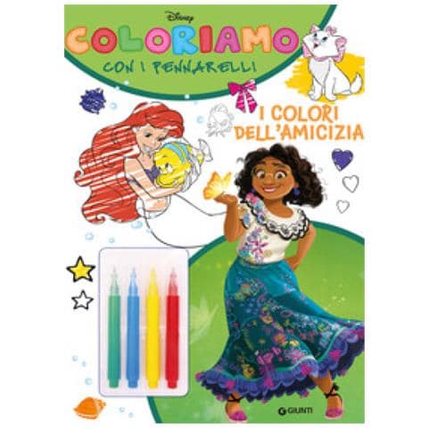 I Colori Dell'amicizia. Coloriamo Con I Pennarelli. Super Album. Ediz. A Colori. Con 4 Pennarelli - Foto 1