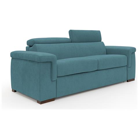 Giunone Divano Letto Alto 18 Cm. Impermeabile T02 Azzurro - Foto 1